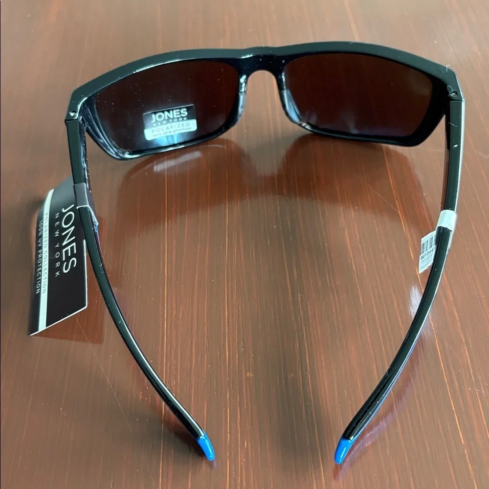 Jones New York Signature 100% UV protection,polarized,mirror lens,blue:black arm